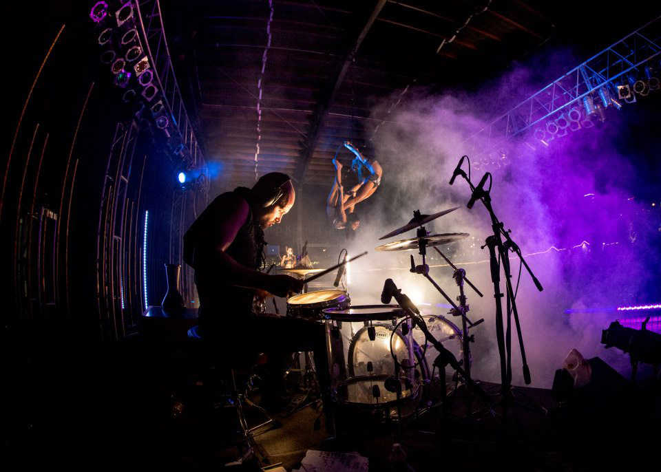 Quixotic's music festival shows meld live music together with aerial, dance and other performing arts.