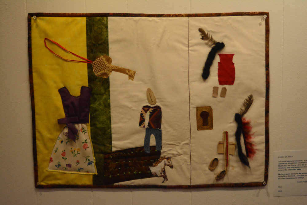 Karen Fogarty's "Story of a Key," a quilt inspired by "The Indian in the Cupboard," by