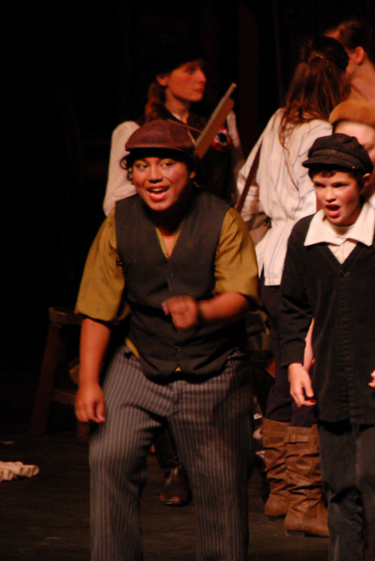 Falcom Greear, performing in the October 2014 production of “Les Miserables.”