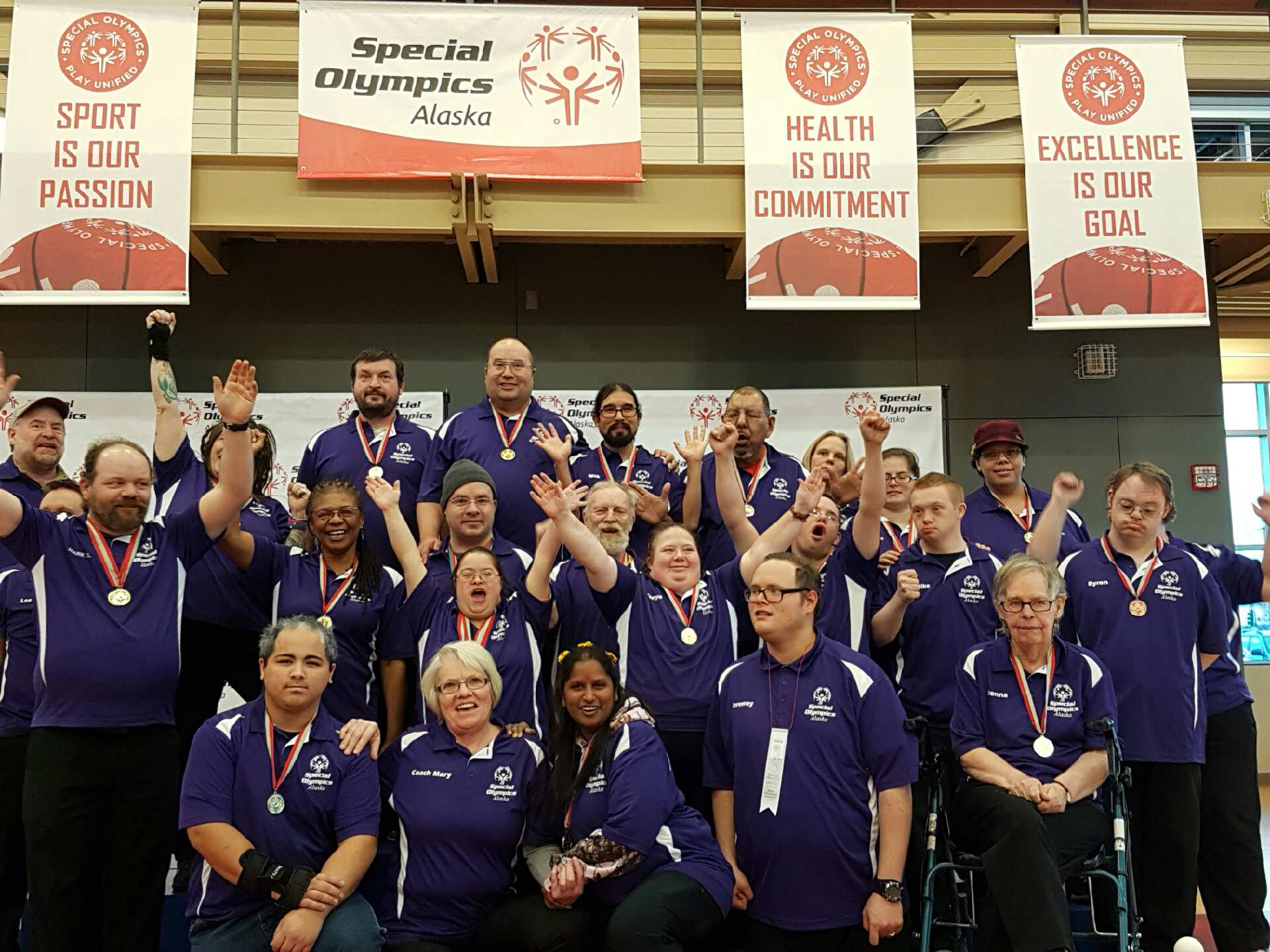 Members of the Homer Special Olympics bowling teams pose for a photo after taking multiple medals at the state tournament on Nov. 18-20.