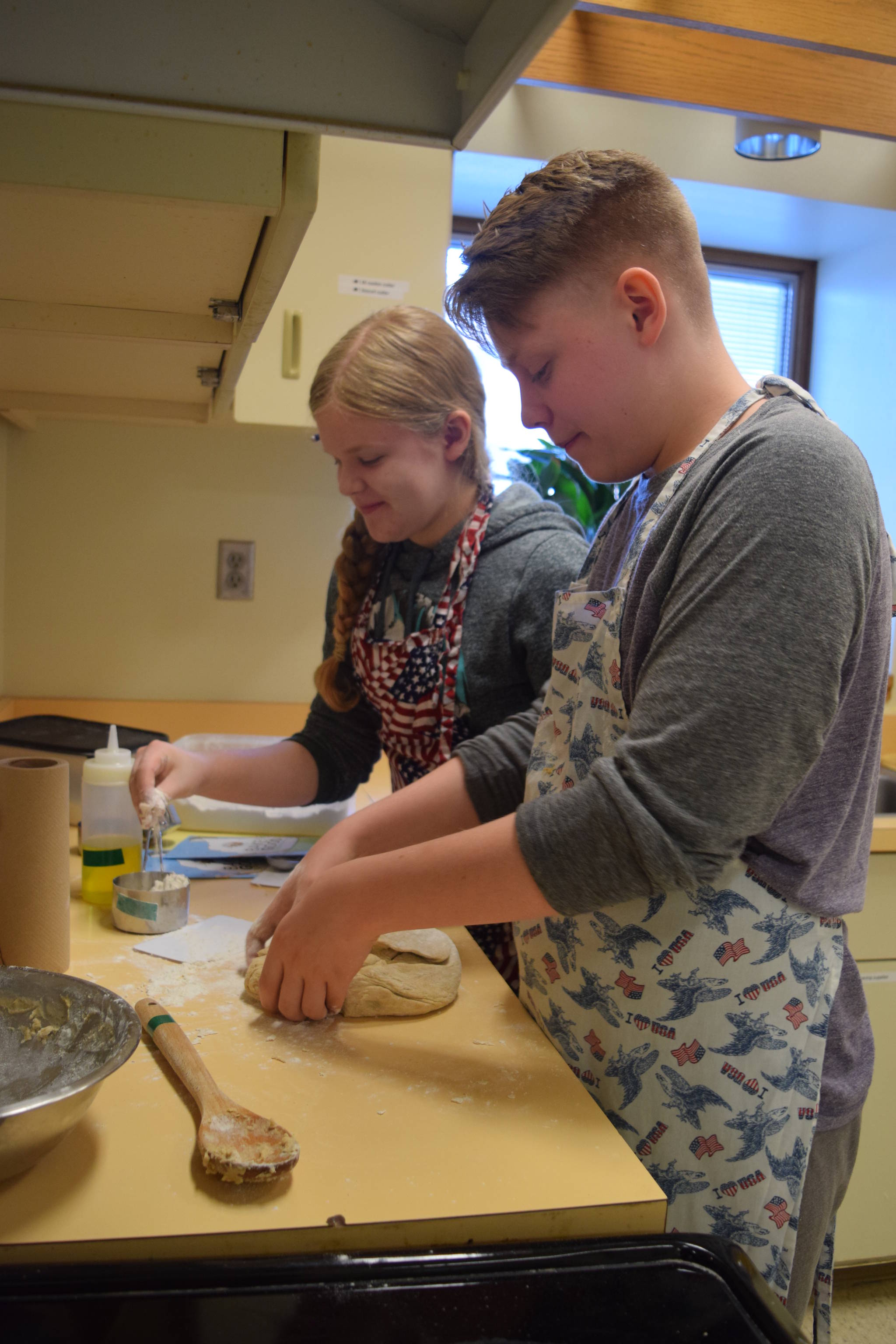 HMS students bake bread for learning, caring