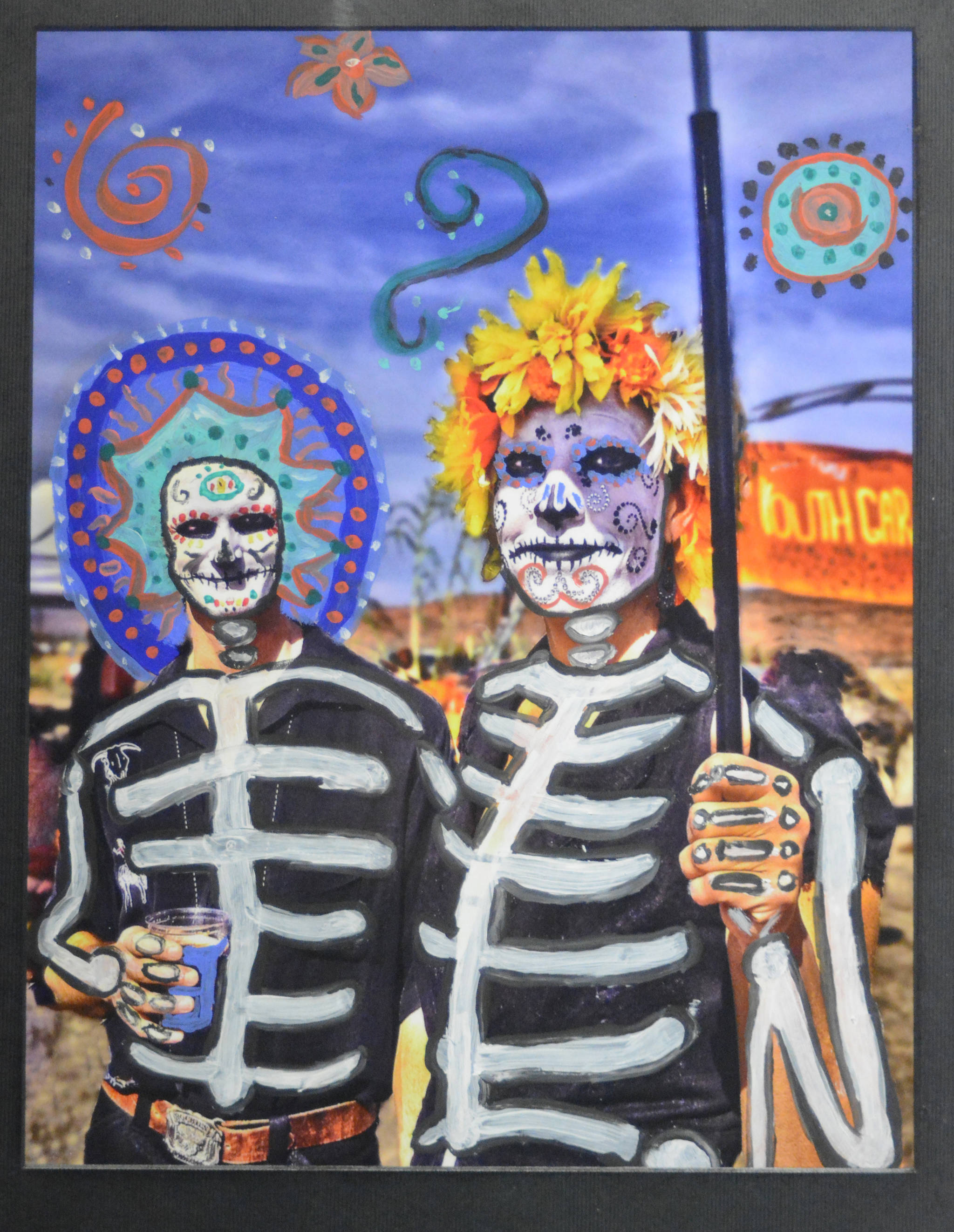 Cyndie Avery’s “Muertos Gothic.” (Photo by Michael Armstrong, Homer News)
