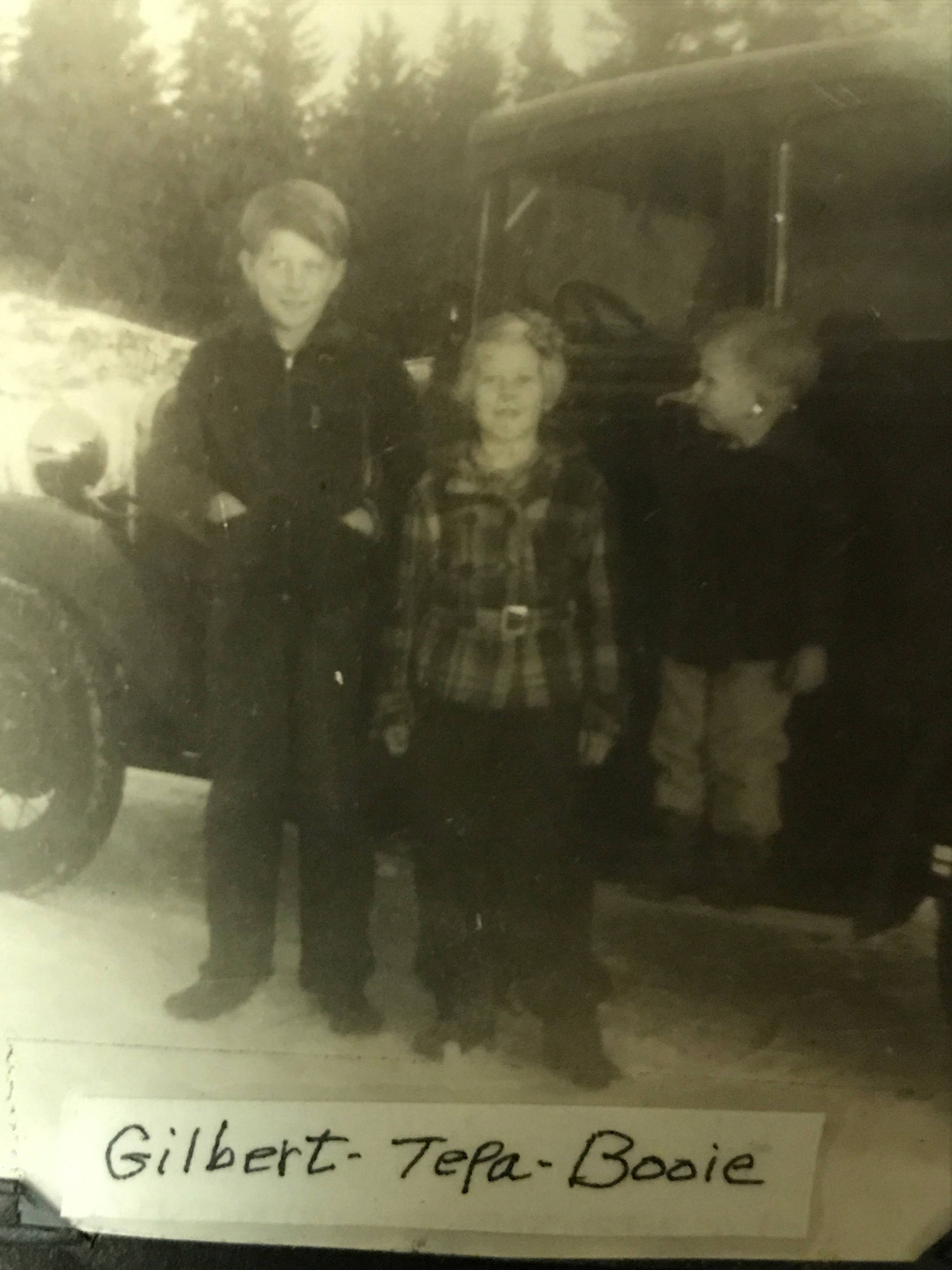 Tepa Rogers, center, as a young girl with her brothers Gilbert, left, and Booie. (Photo provided)