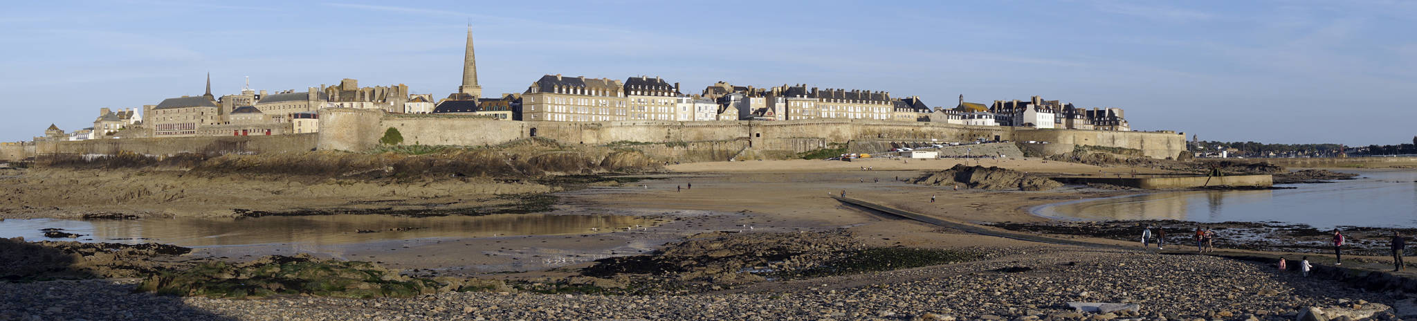 Saint-Malo, France, in April 2018, as seen at low tide. The setting of Anthony Doerr’s “All the Light We Cannot See,” the town on the coast of Breton was heavily destroyed in the liberation of France in World War II. (Photo by Michael Armstrong/Homer News)