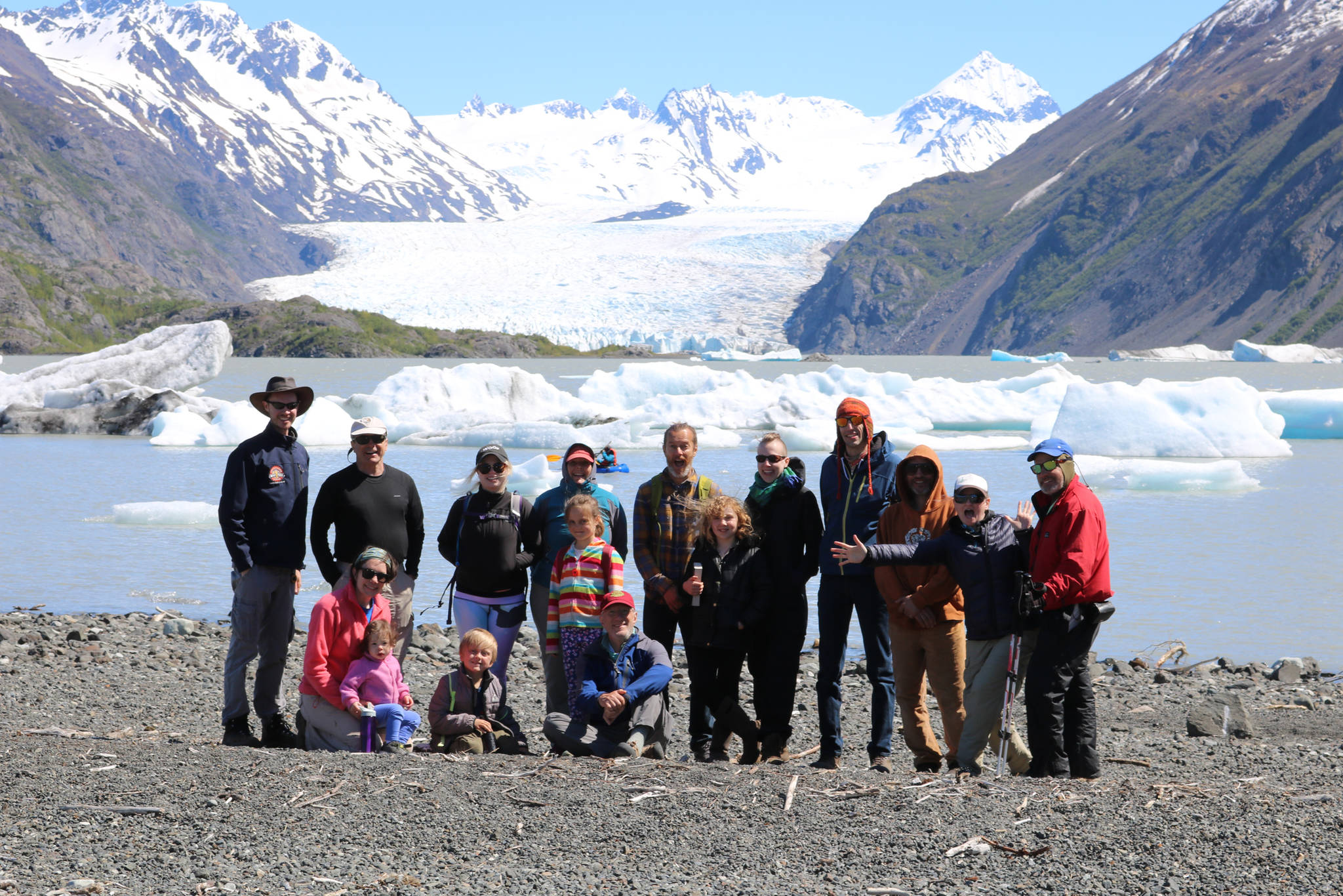 Photo by Clark Fair Trails Day participants enjoy a guided day hike to Grewingk Glacier on Saturday, June 2 across Kachemak Bay from Homer.