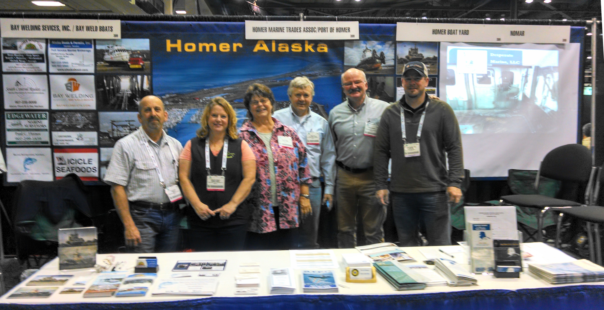 Selling Homer at Seattle’s Pacific Marine Expo 2014