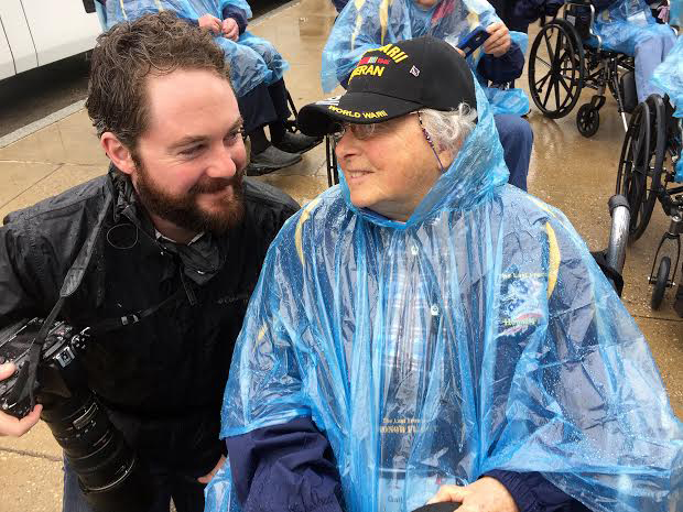 Gail Sorensen of Homer, a cadet nurse during World War II, was one of three Homer veterans on the Honor Flight from Alaska to Washington, D.C., April 26-May 1. Sorensen was joined in Washington by her grandson and photographer Justin Sorensen of New York. -Photo by Sheryl Sotelo