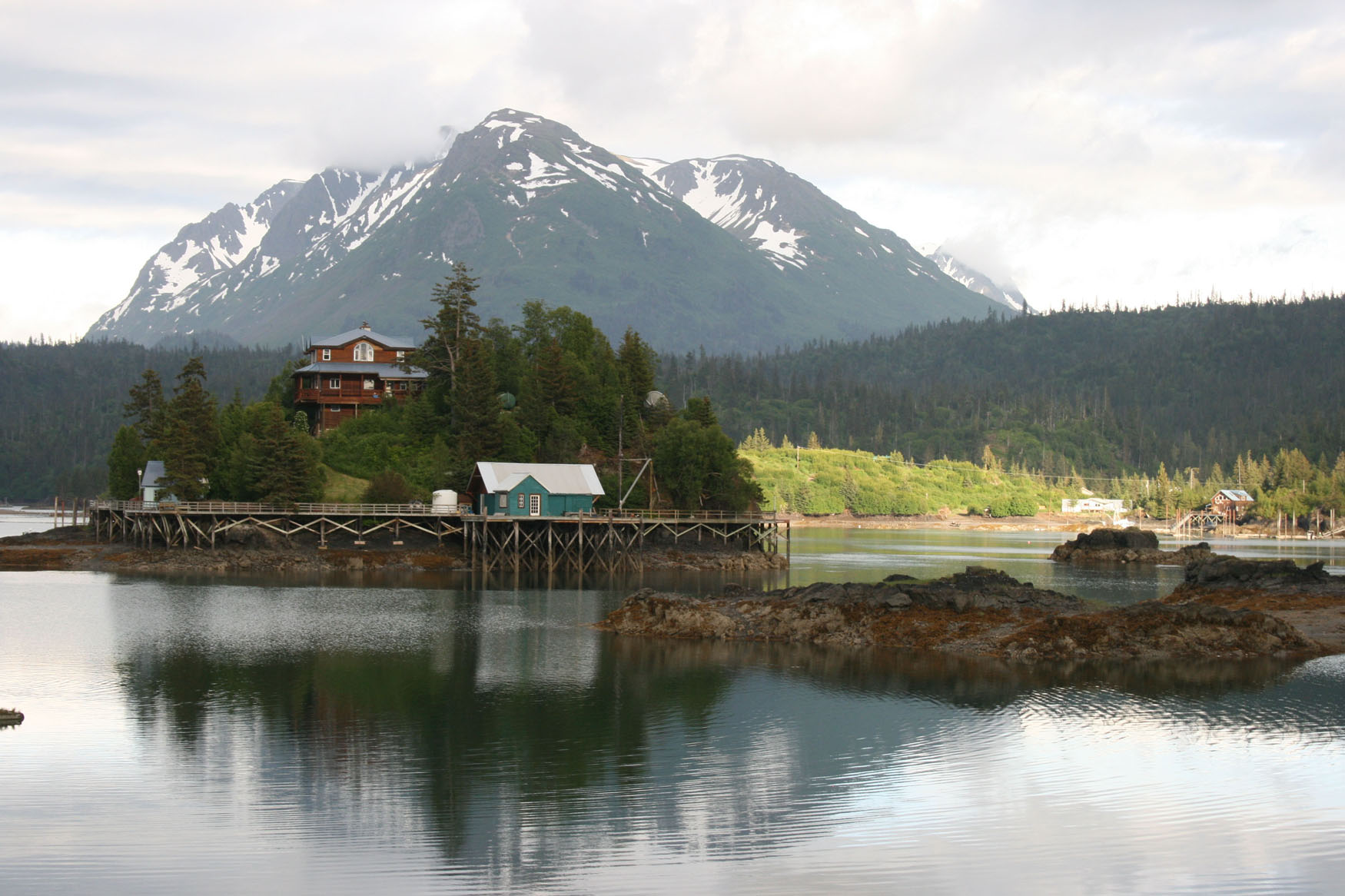 Several oyster farms operate in Halibut Cove, across Kachemak Bay from Homer. Many see shellfish farming as a way to reinforce the economies of small coastal communities, like Halibut Cove.-Photo by Saira Bradner