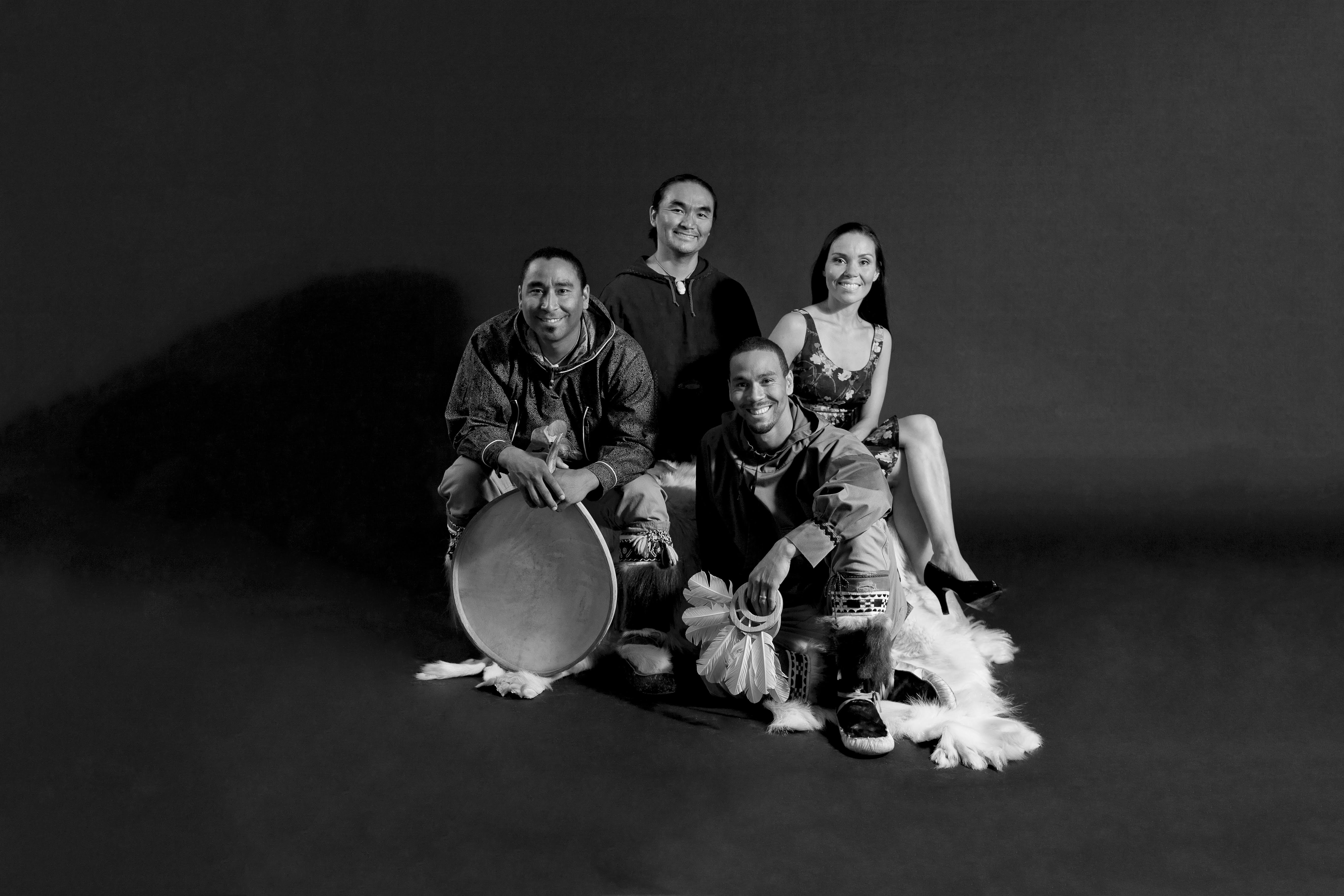 The acclaimed Alaska band Pamyua headlines this year’s Seldovia Summer Solstice Music Festival. From left are Stephen Blanchett, Ossie Kairaiuak, Phillip Blanchett and Karina Moeller.