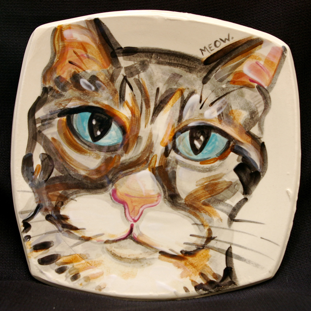 Carla Cope’s painting on a Marie Herdegen plate is the Plate Project.-Photo Provided
