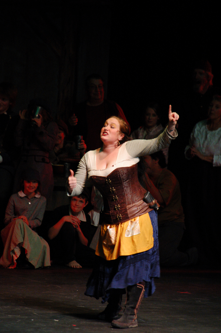 Hannah Heimbuch is Madame Thernardier.-Photo by Michael Armstrong, Homer News