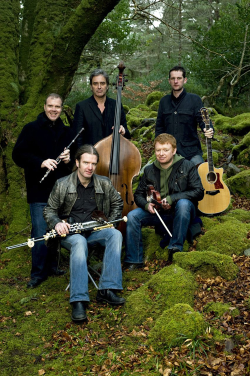 The members of Irish band Lúnasa perform at the Mariner Theatre on Feb. 8.-Photo provided