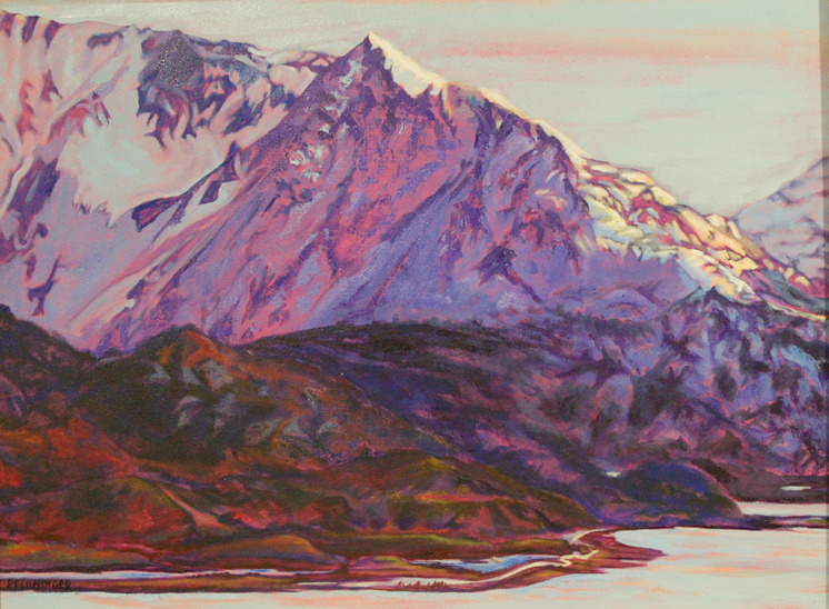 Rita Pfenninger’s “Goat Ridge” is included in this year’s collection of art to be auctioned at the Ritz.