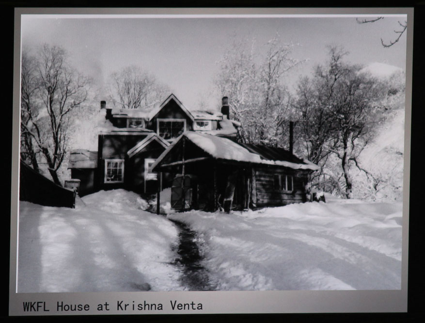 This is one of the structures built by a community of Krishna Venta followers more than half a century ago. Addressing their dilapidated state is part of the Kachemak Heritage Conservation Area’s management plan for the future.-From the Helen Jackson collection at the Pratt Museums