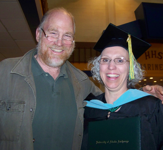 Heather Pancratz, with husband, Matt, is one of three to receive a master’s degree at KBC’s May 8 commencement ceremony