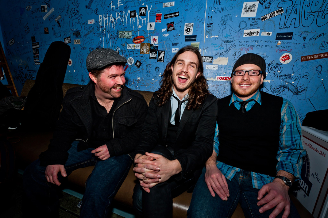 Andrew Vait, center, with fellow Eternal Fair members Chris Jones, left, and Daniel Nash.-Photo by Jason Tang