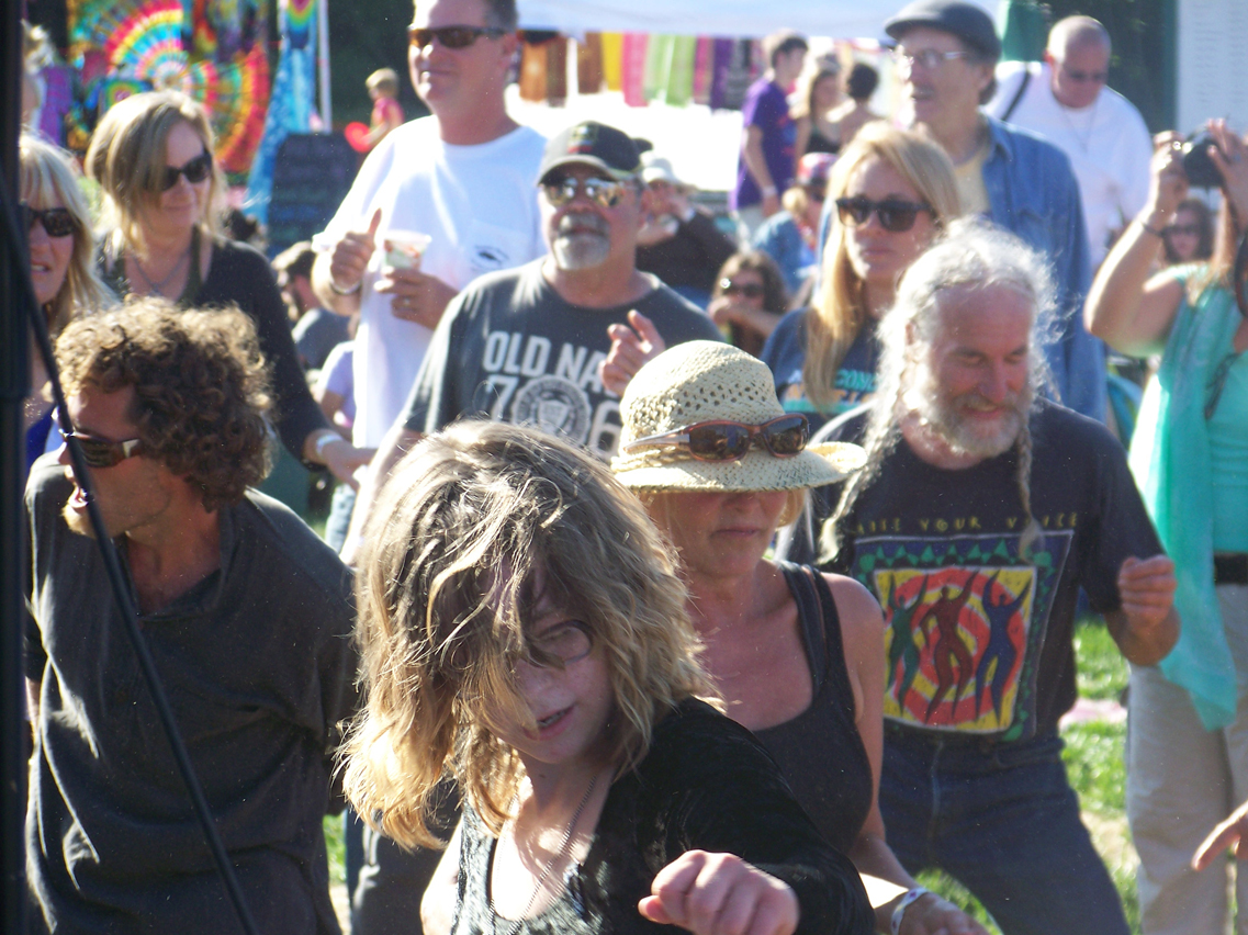 An enthusiastic crowd enjoys the music under sunny skies.-Photo by McKibben Jackinsky, Homer News