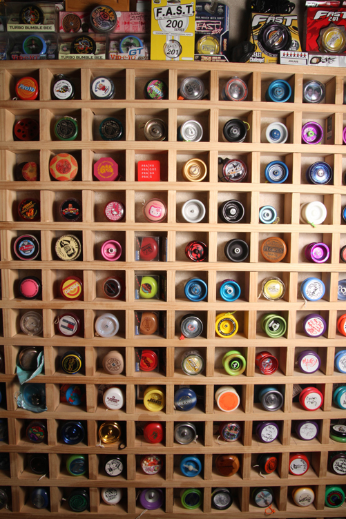 Yo-yos are a simple toy with lots of variation, as Julius’ collection of the toy reflects.-Photo provided