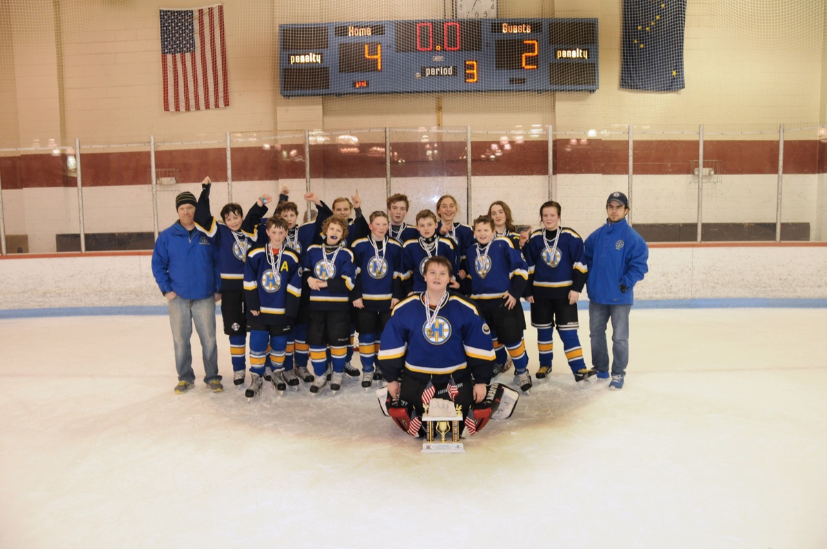 The Homer Hockey Association Pee Wee C team won the Presidents Day Tournament, beating Fairbanks 4-2 in the championship game on Sunday in Anchorage.