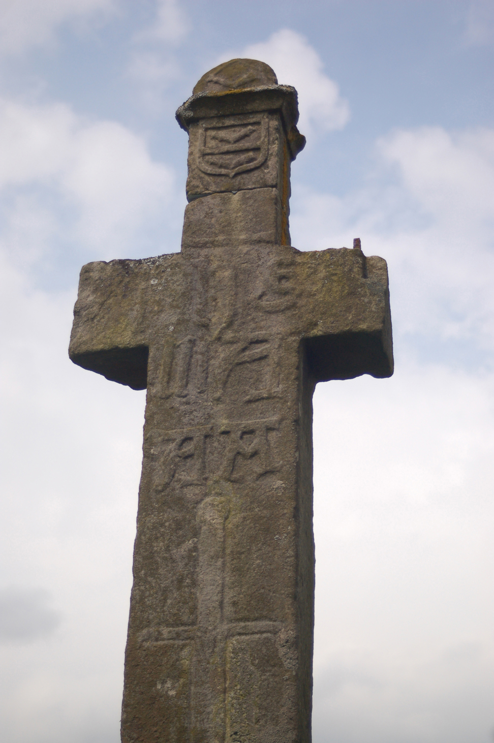 The 700-year old Milnholm Cross at Castleton, Scotland, is one of the most ancient Clan Armstrong relics.