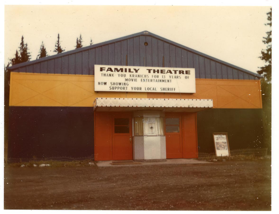 After purchasing the Family Theatre from Bob and Arlene Kranich in the early 1970s, Duane and Helen Belnap made clear their appreciation to the business’s previous owners.-From the Kranich Family Collection