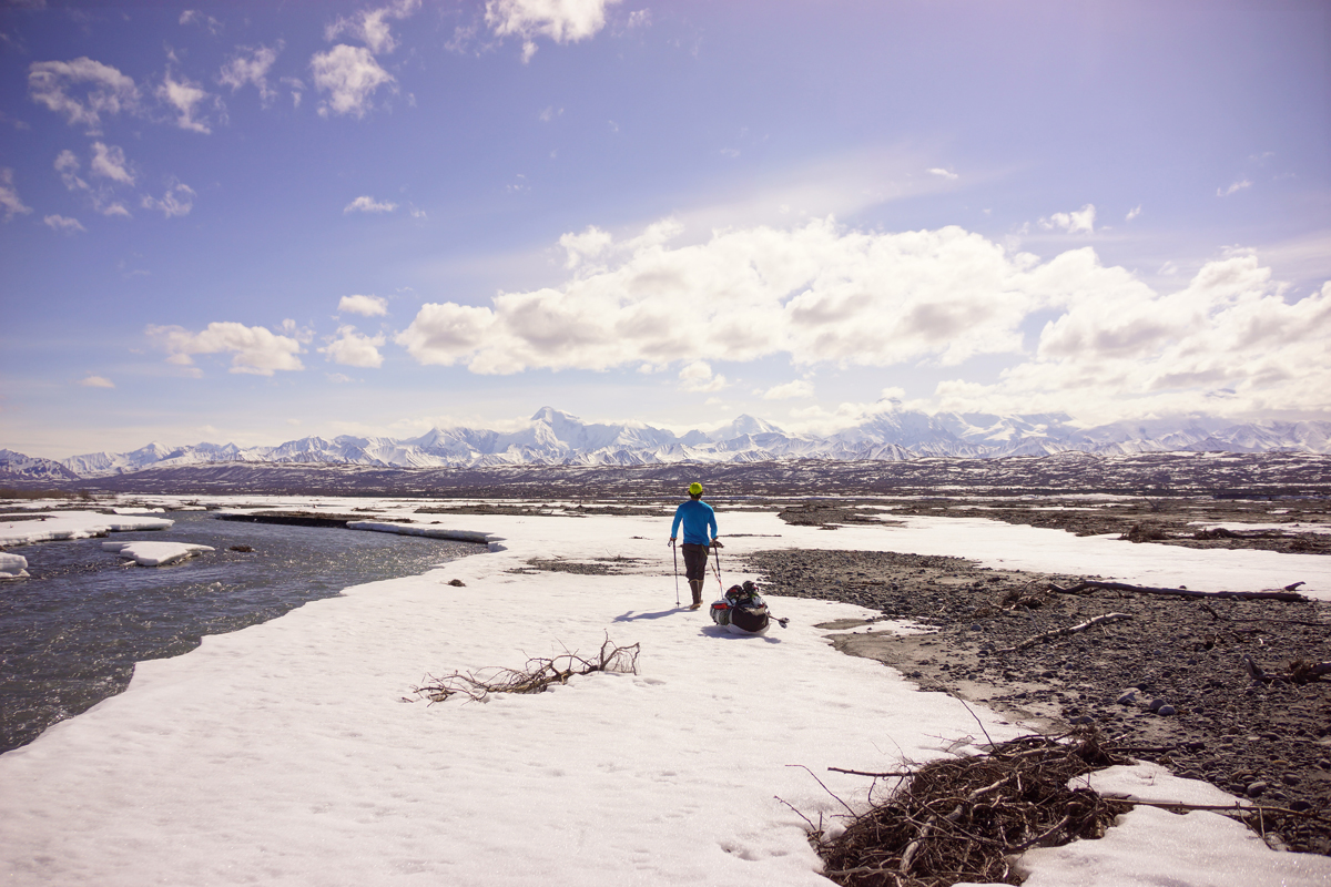 Before even climbing the mountain, the mountaineers had to cross 20 miles of tundra.                               -Photo provided