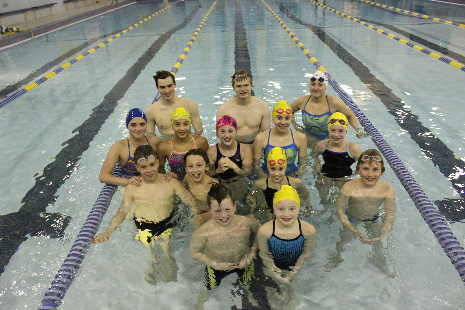 Eighteen Kachemak Swim Club athletes attended the Alaska Junior Olympics to compete against 500 swimmers from across the state on April 21-24. KSC placed ninth overall out of 25 teams.-Photo provided