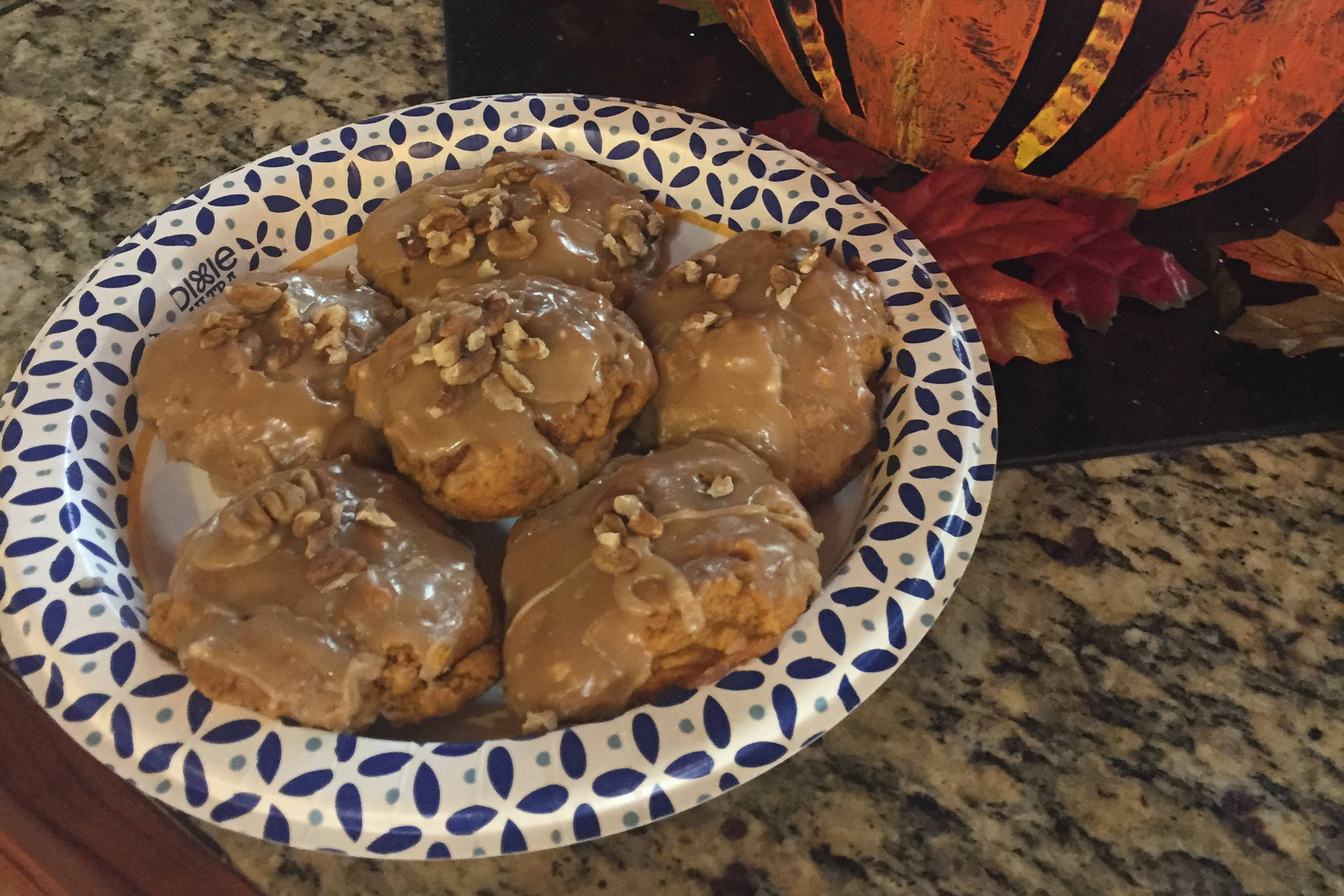 These pumpkin cookies baked by Teri Robl on Oct. 28, 2018, in her Homer, Alaska, kitchen are just the thing for a fall Halloween treat. (Photo by Teri Robl)