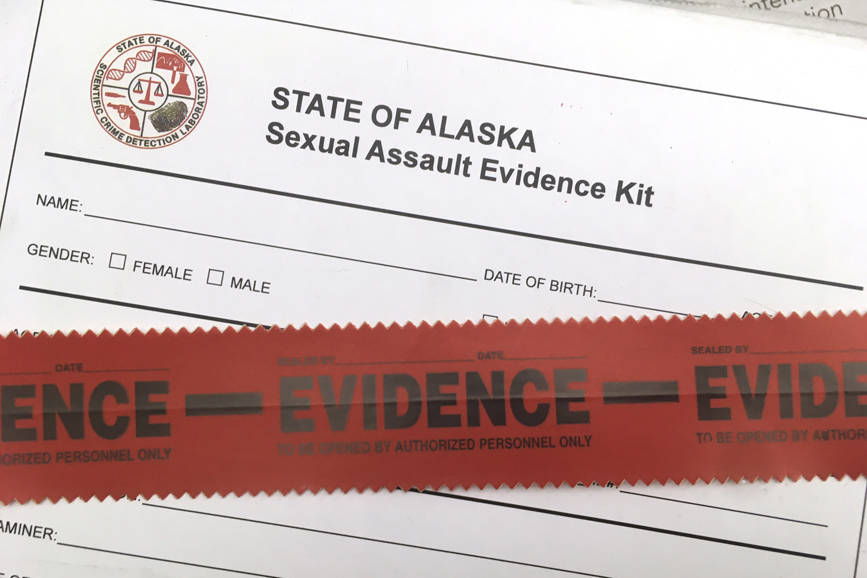 An unused sexual assault evidence kit, colloquially known as a “rape kit,” is seen Friday, Nov. 2, 2018. (James Brooks | Juneau Empire file)                                An unused sexual assault evidence kit, colloquially known as a “rape kit,” is seen Friday, Nov. 2, 2018. (James Brooks | Juneau Empire file)