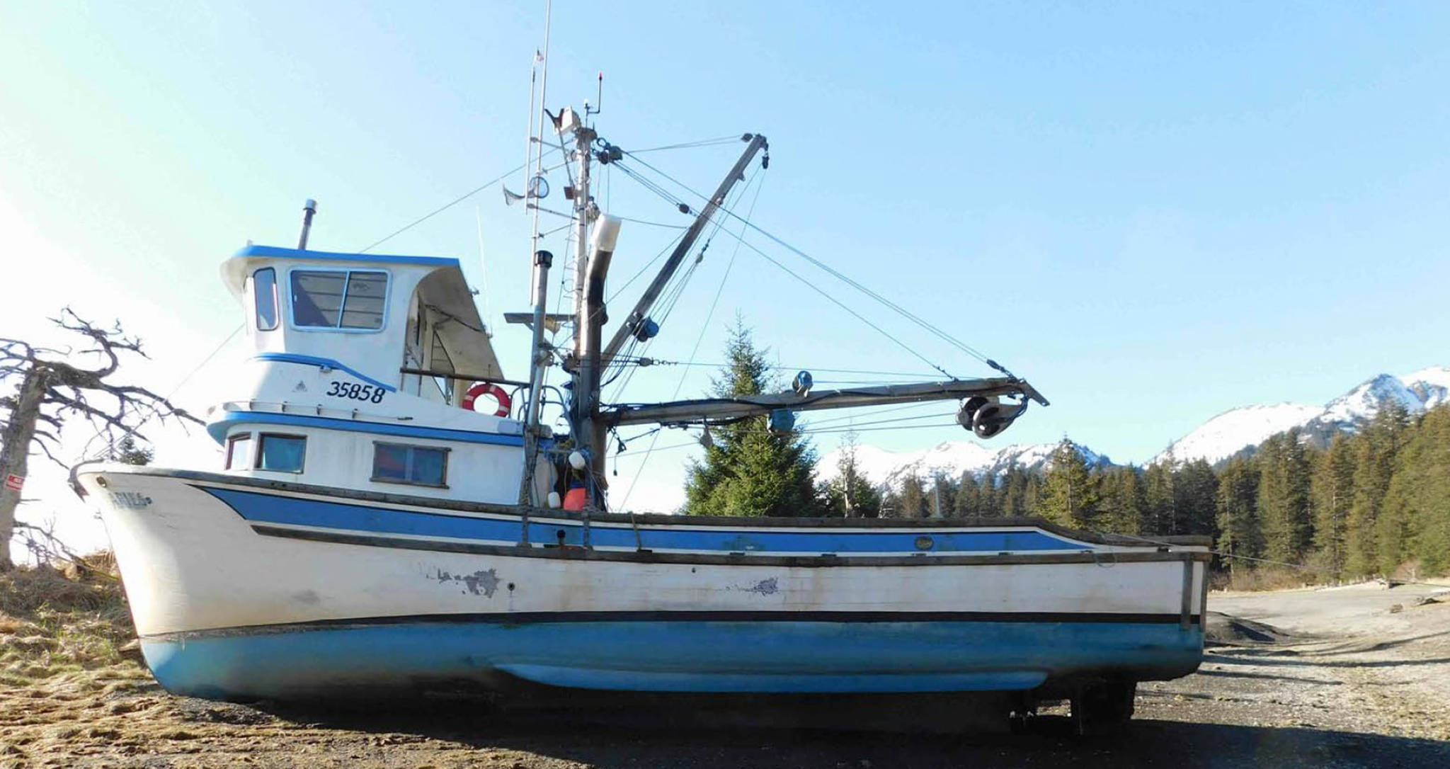 Port Graham resident Ryan Meganack’s fishing vessel the F/V Aries, which he used in 2016 to help fake his own death in order to avoid appearing in Anchorage court for a 2015 sexual assault case. (Photo courtesy U.S. Attorney’s Office, Alaska District)