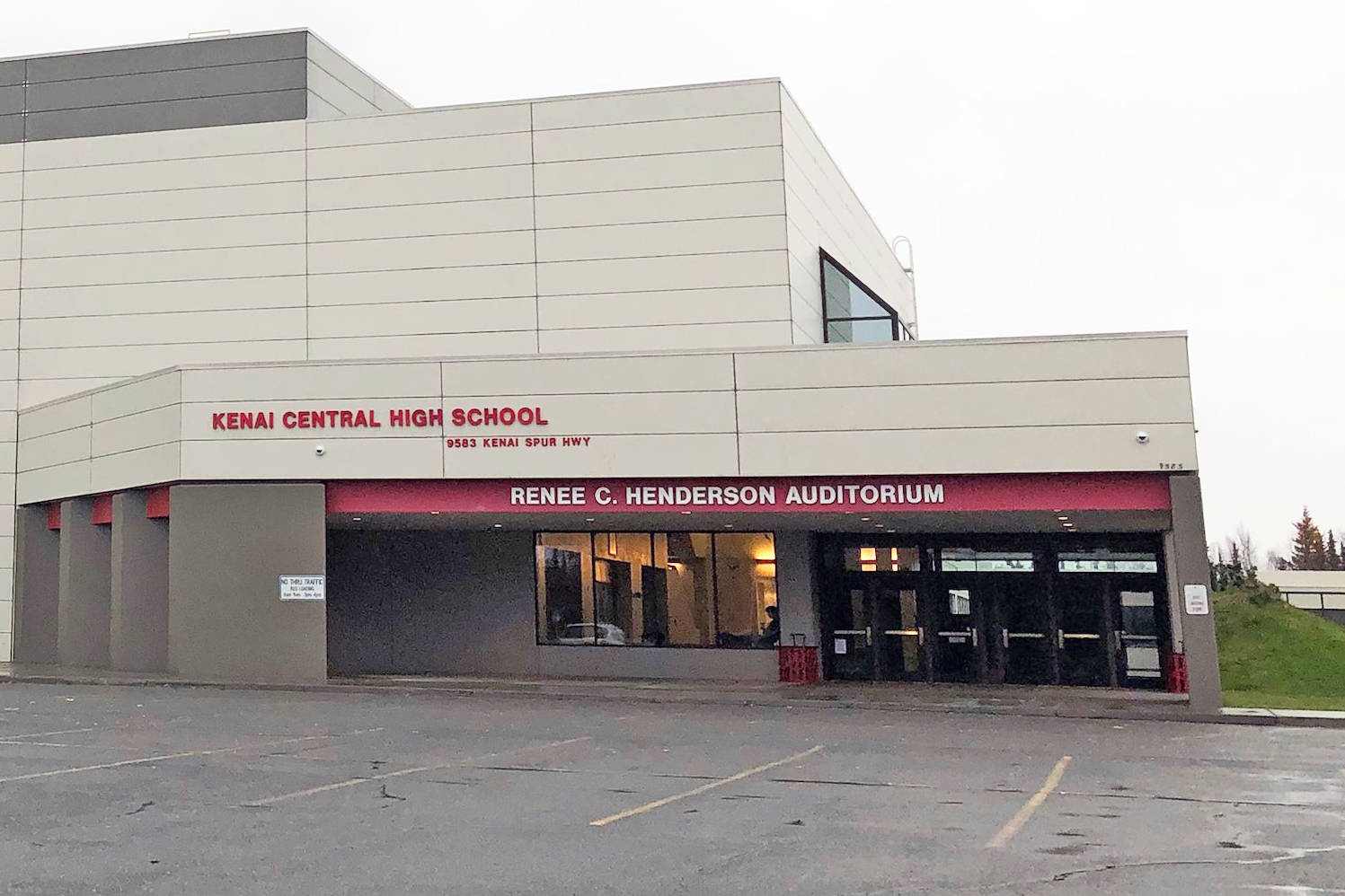 Kenai Central High School is photographed on Tuesday, Oct. 23, 2018, in Kenai, Alaska. (Photo by Victoria Petersen/Peninsula Clarion)