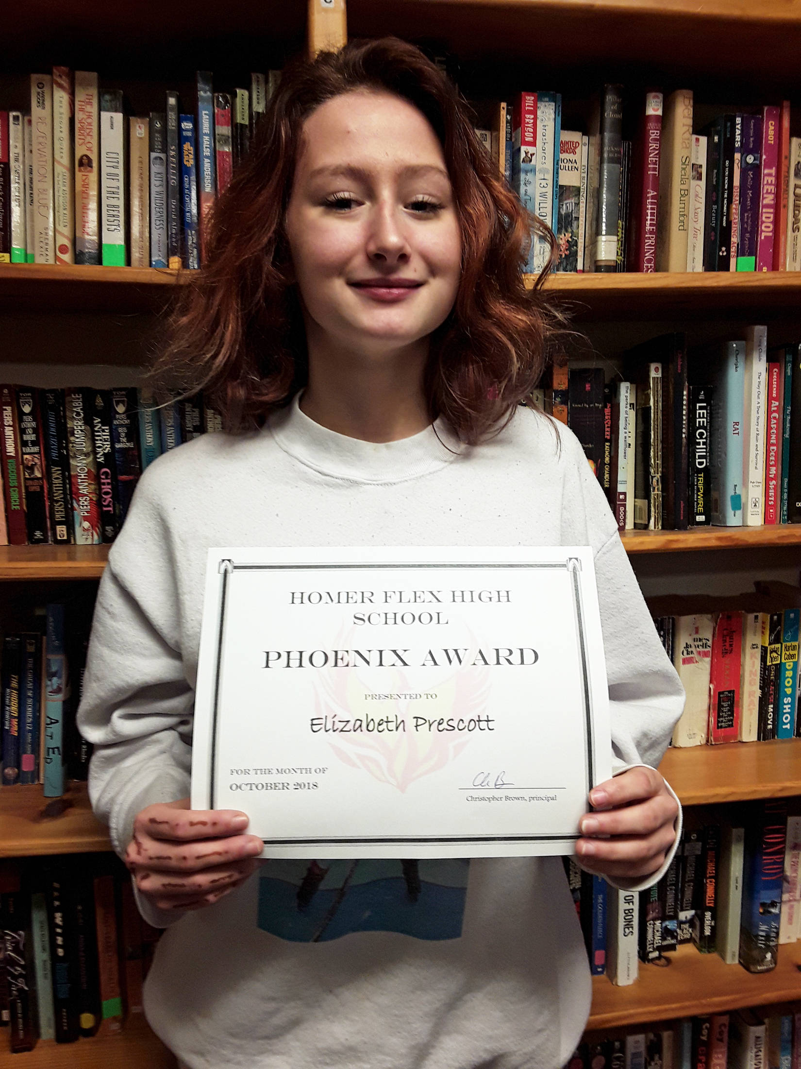Junior Elizabeth Prescott, pictured here, is the recipient of the November Flex Phoenix Award. (Photo courtesy Ingrid Harrald)