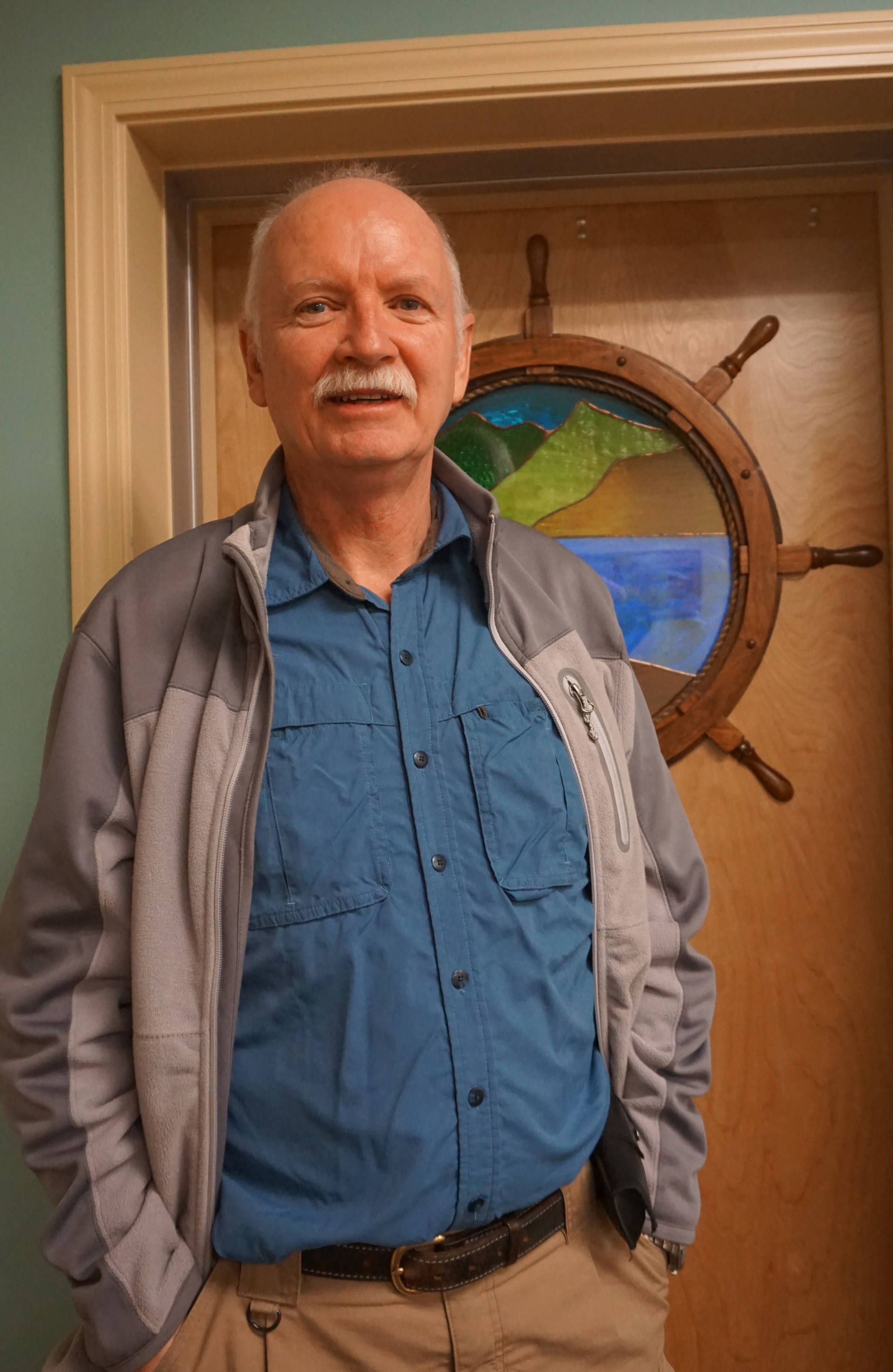 Interim Homer Volunteer Fire Department Chief Robert Purcell poses for a photo at Homer City Hall on Dec. 18, 2018, in Homer, Alaska. Purcell was a former HVFD chief from 1992-99. (Photo provided)