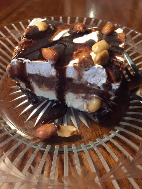 Teri Robl’s Buster Bar Ice Cream Dessert is the perfect treat for Valentine’s Day. (Photo by Teri Robl)