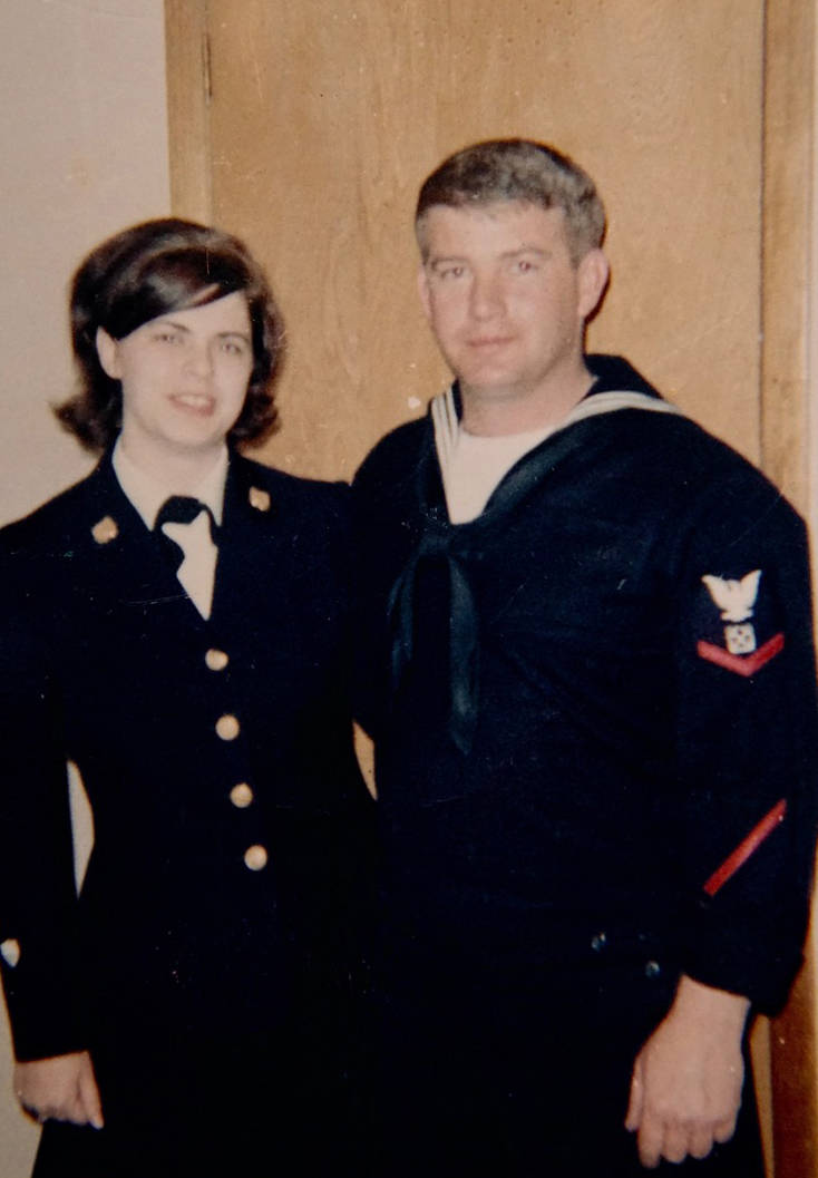 Kate and Ben Mitchell shortly before they got married on Nov. 4; 1967; at McCord Air Force Base in Tacoma; Washington. The Mitchells are in uniform for the U.S. Coast Guard. (Photo provided)