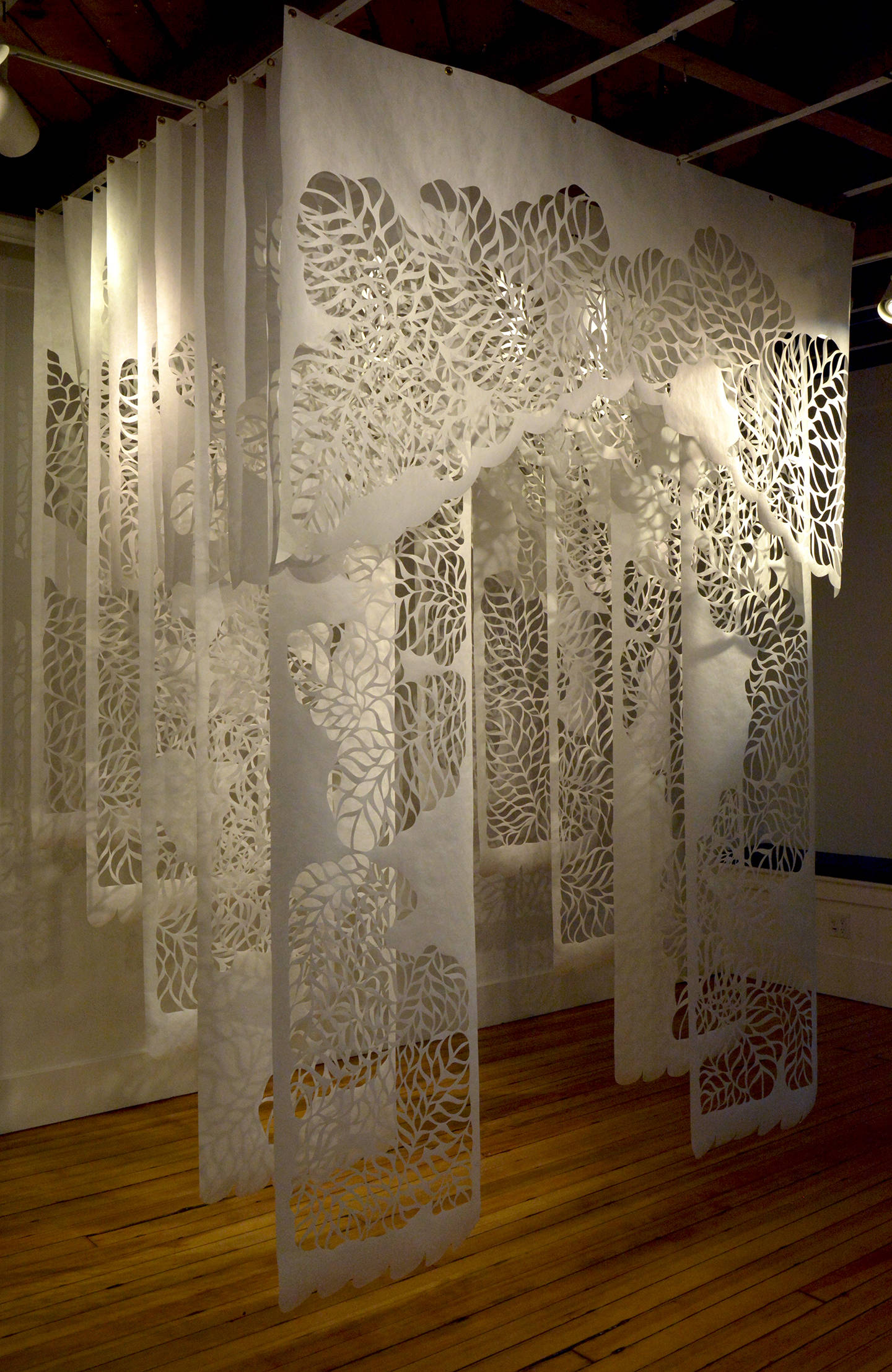 ”The Gate,” one of Alicia Kelly’s cut-paper pieces. (Photo provided)