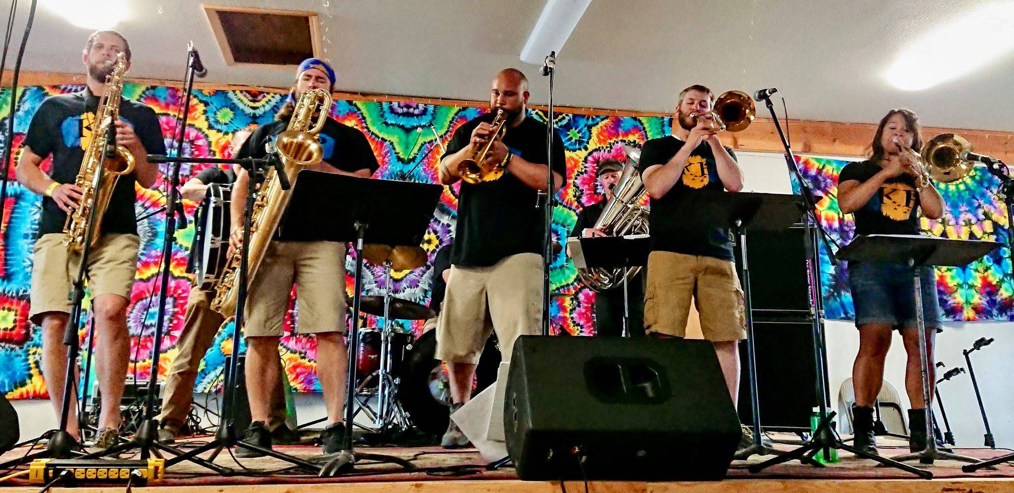 Members of the KP Brass Band perform at Salmonfest in 2018. (Photo provided)