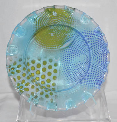 Fused glass work by Tanya Norvell.