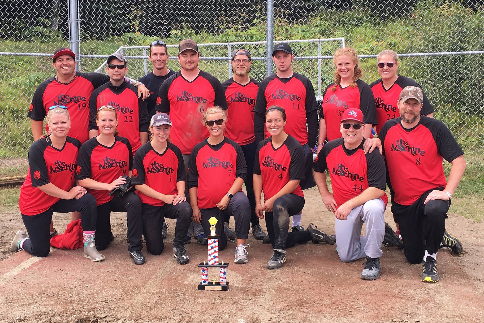 Machine members take title in city softball tournament