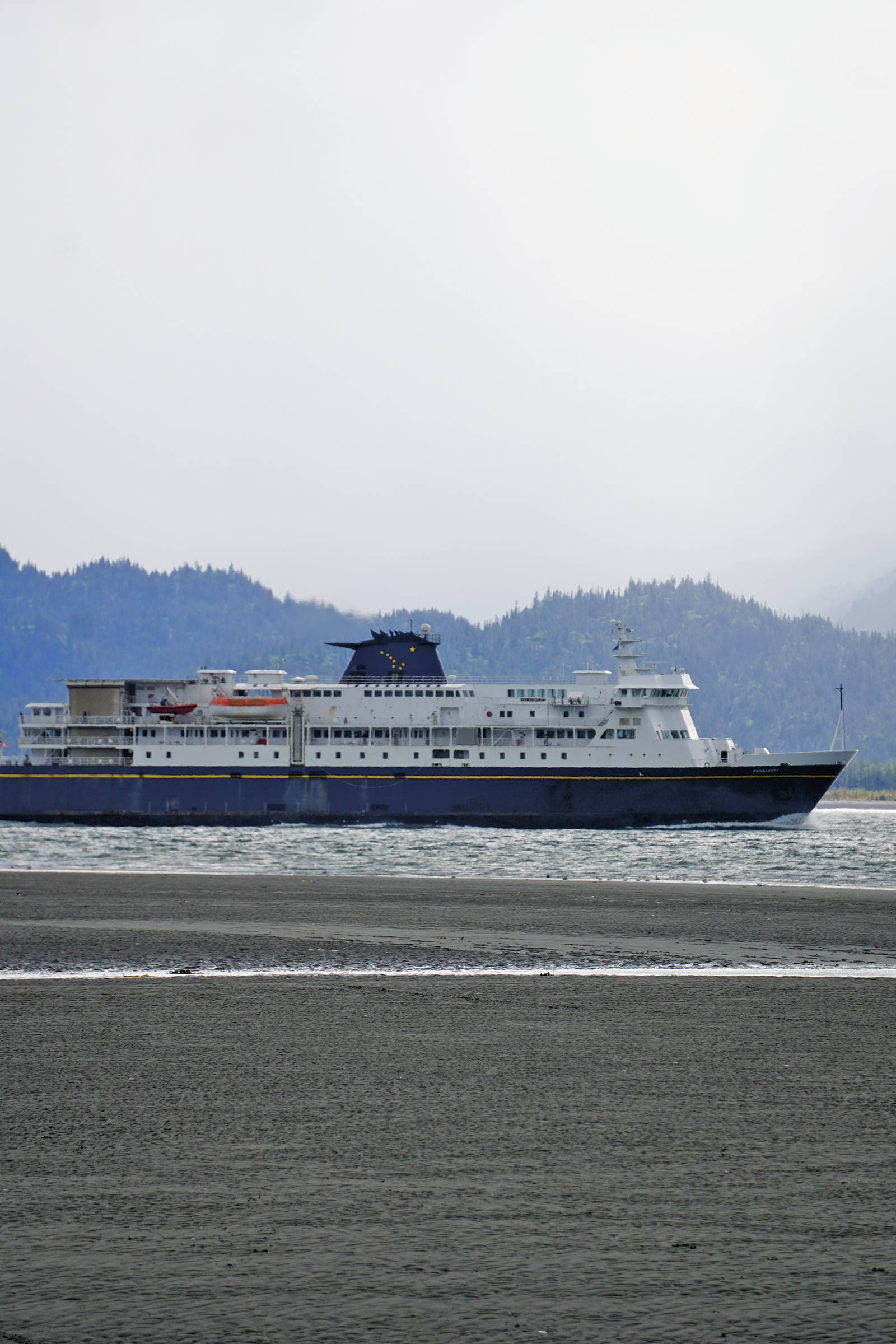 The M/V Kennicott leaves on Sept. 1, 2019, out of Homer, Alaska. (Photo by Michael Armstrong/Homer New)
