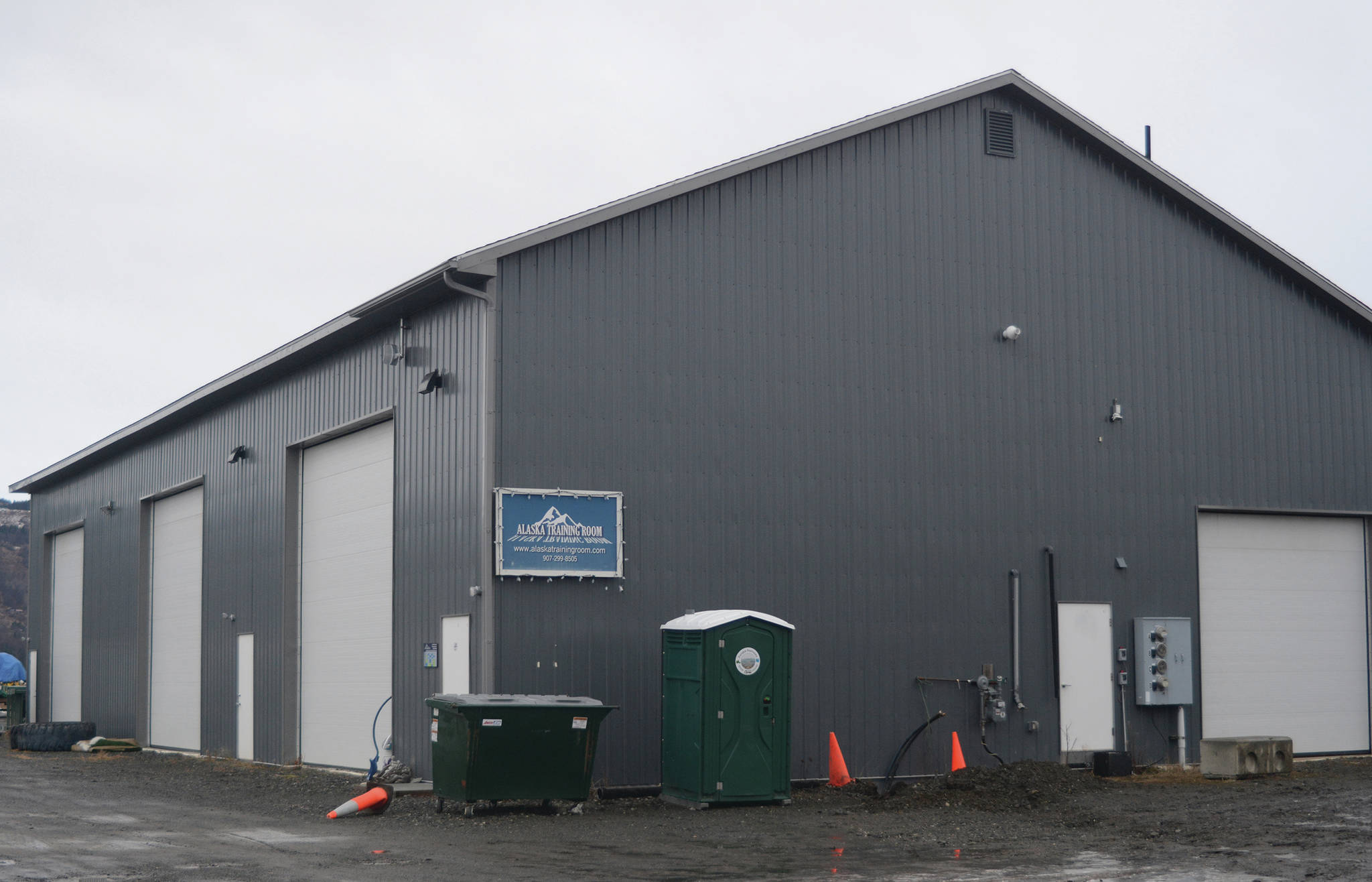 Alaska Loven It plans to operate a marijuana standard cultivation facility in this 5,000-square-foot building on Kachemak Drive shown in this January 2018 photo in Homer, Alaska. Alaska Training Room was in the building, but moved out in early 2018 to a new location on Ocean Drive. (Photo by Michael Armstrong, Homer News)
