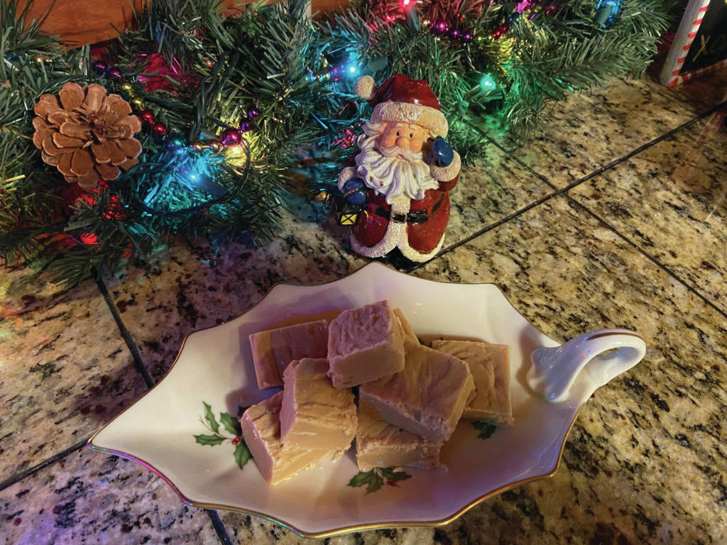 Deb’s Peanut Butter Fudge might make a good treat for Santa Claus, as seen here in Teri Robl’s home from a batch she made on Dec. 17, 2019 in Homer, Alaska. (Photo by Teri Robl)