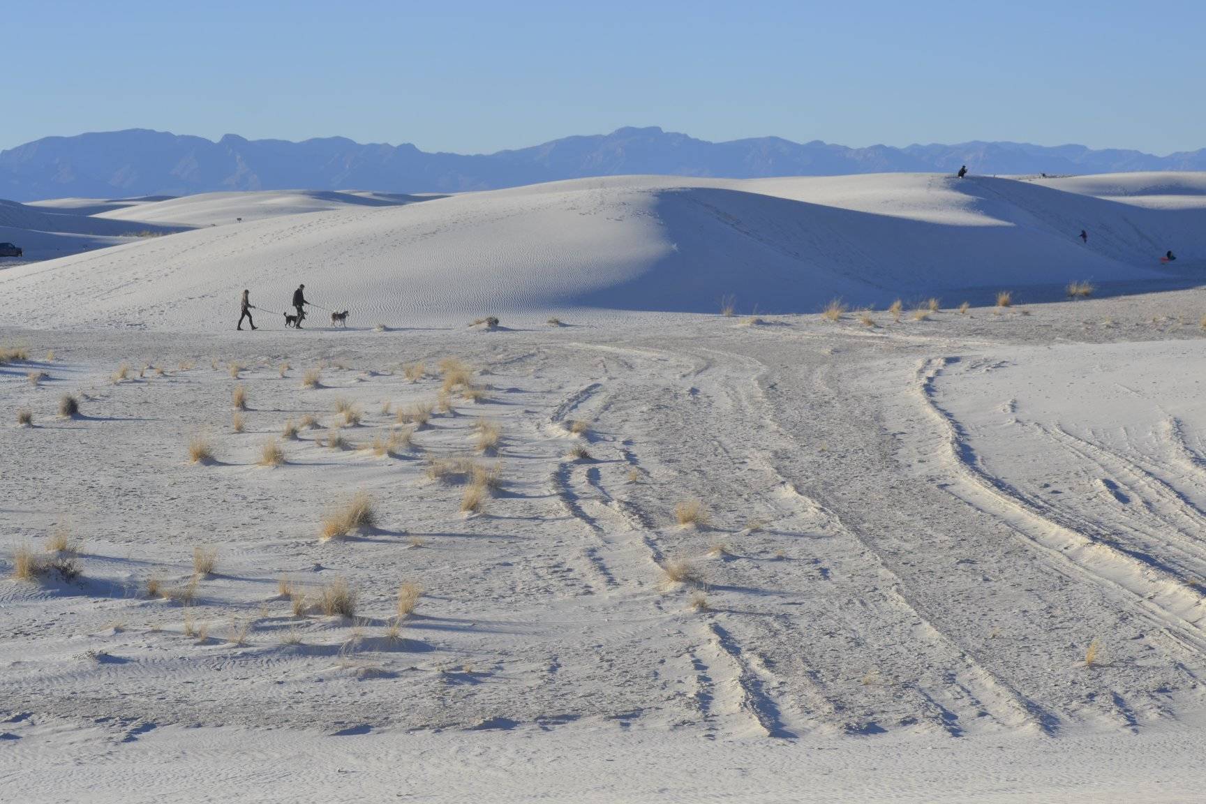Photo by Victoria Petersen/Peninsula Clarion                                 White Sands National Monument in New Mexico could almost be mistaken for a snowy hillside.
