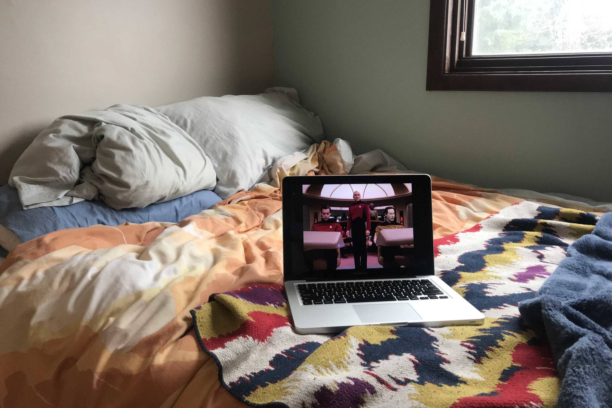During this time of uncertainty, the author vacillates between being outdoors and binge watching “Star Trek: The Next Generation.” (Photo courtesy of Kat Sorensen)