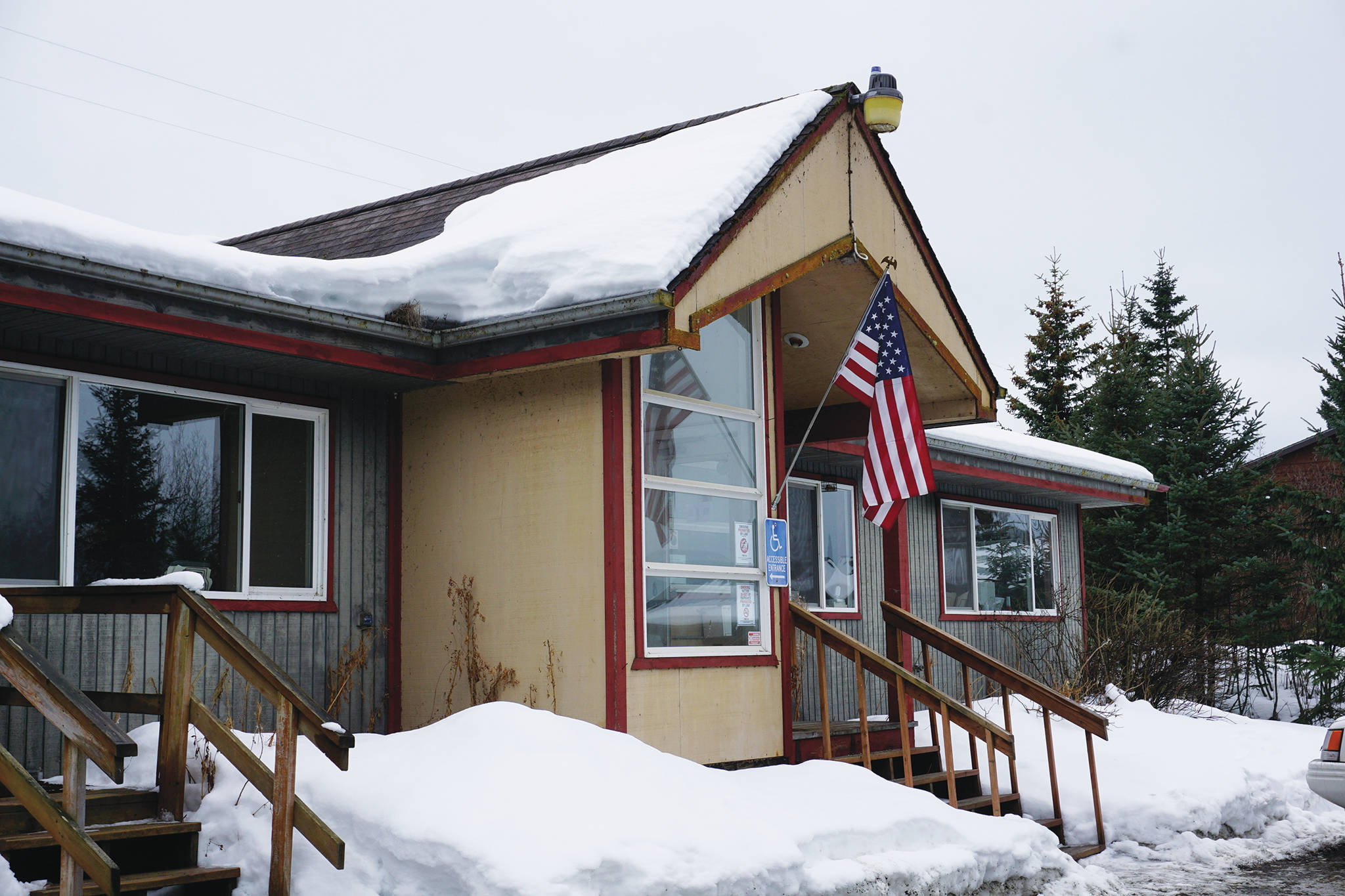 The Homer News offices at 3482 Landings Street, as seen on March 17, 2020, in Homer, Alaska. (Photo by Michael Armstrong/Homer News)