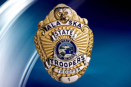 The badge for the Alaska State Troopers