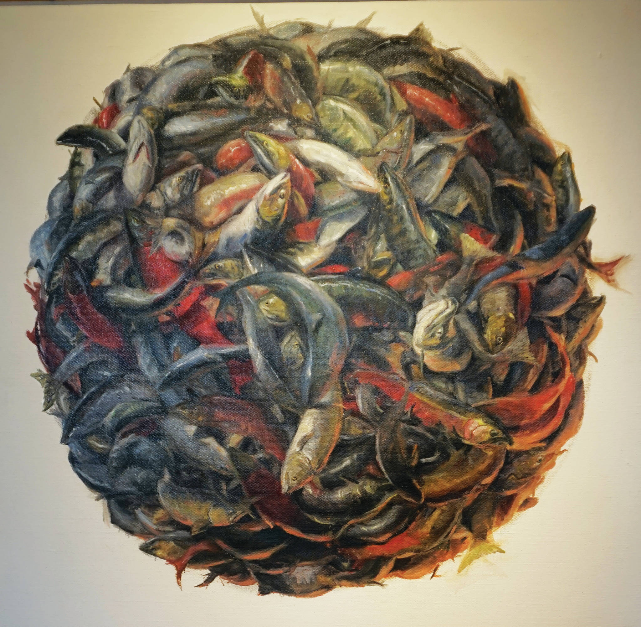 David Pettibone’s “Harvest,” as seen on July 7, 2020, at Bunnell Street Arts Center in Homer, Alaska. (Photo by Michael Armstrong/Homer News)