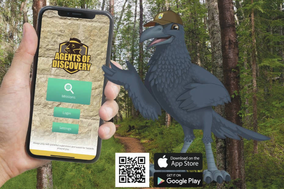 Photo provided by Kenai National Wildlife Refuge                                 A promo screen for the app “Agents of Discovery.”