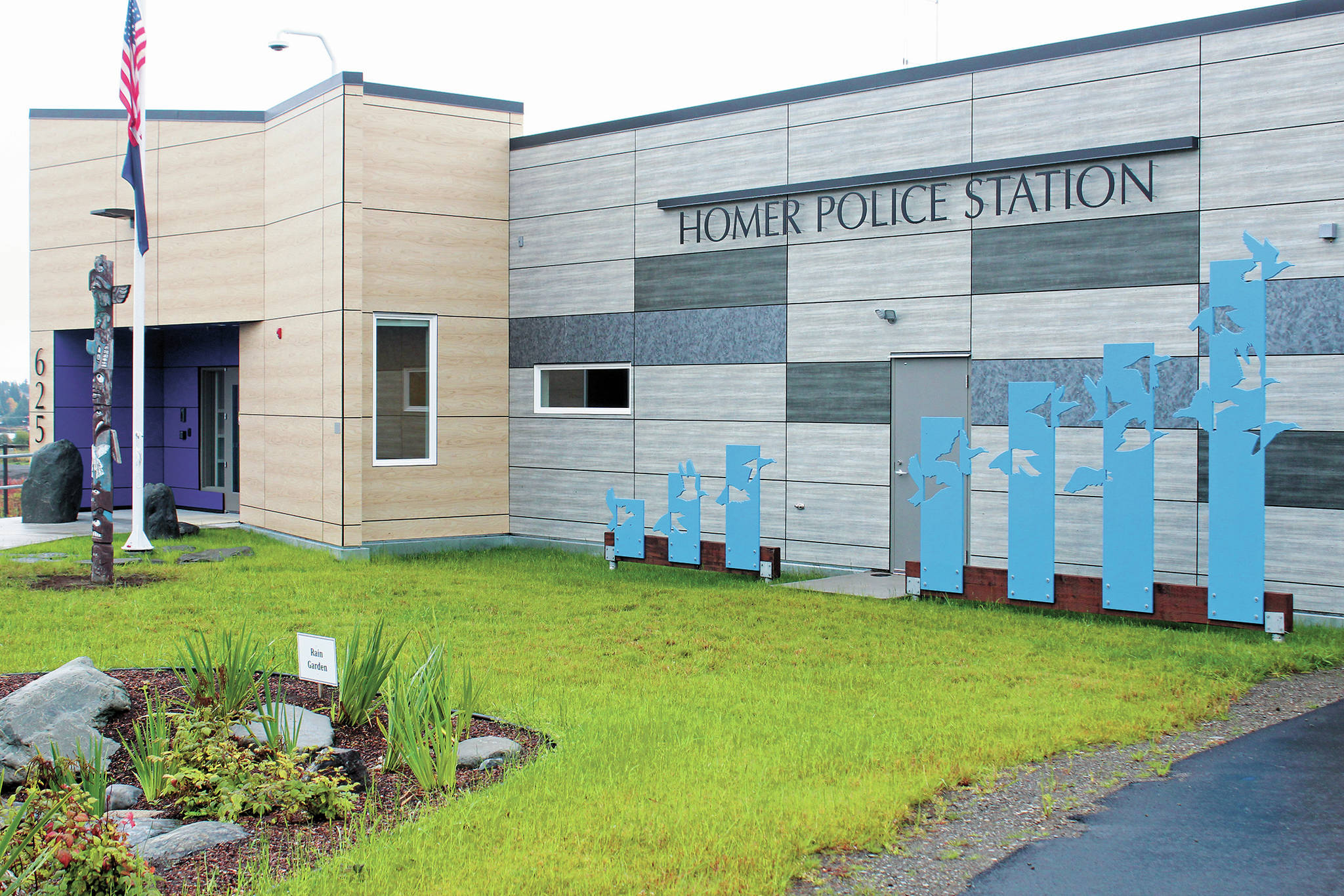 The new Homer Police Station, as seen Thursday, Sept. 24, 2020 in Homer, Alaska. Members of the Homer Police Department officially moved into the building on Thursday. (Photo by Megan Pacer/Homer News)