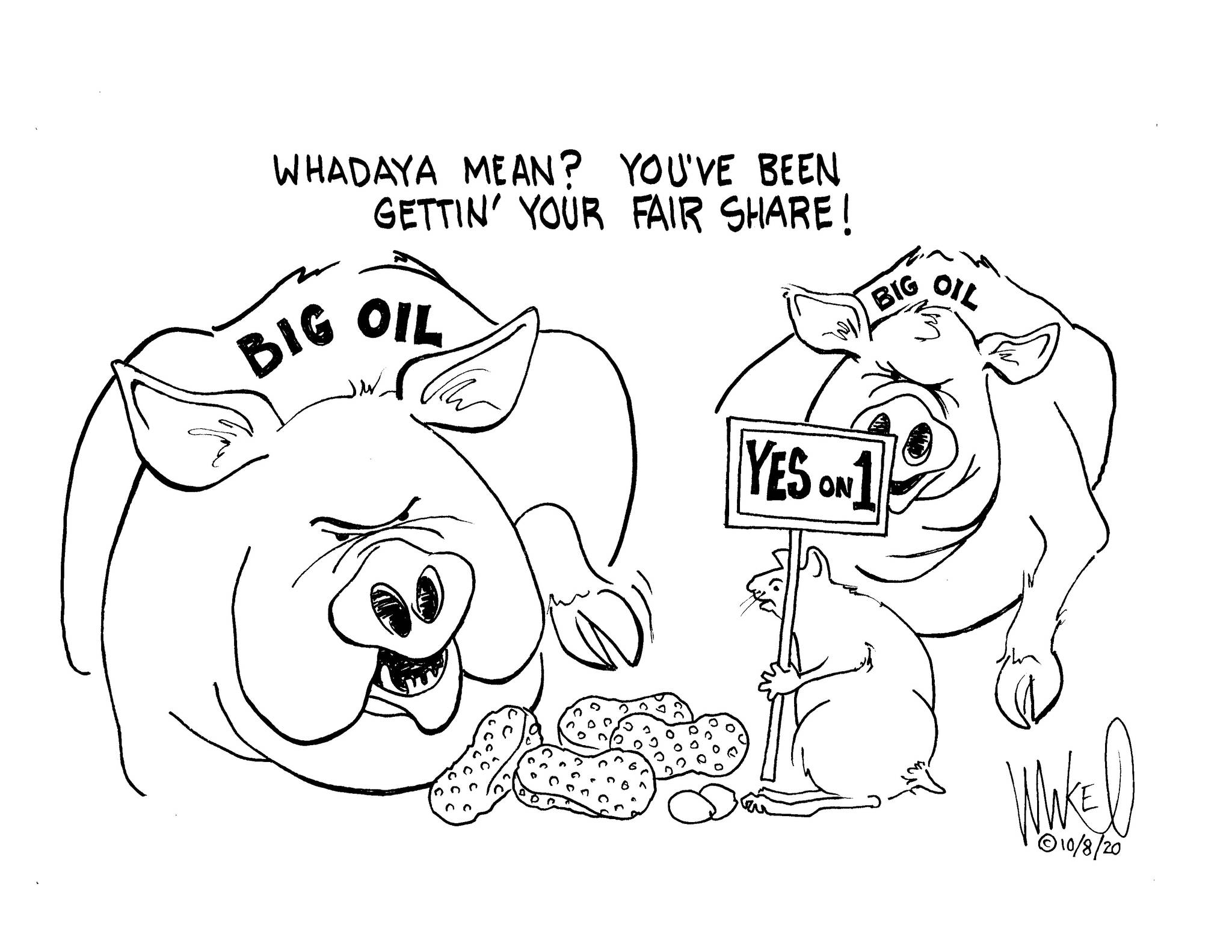 Michael O'Meara's cartoon for Oct. 8, 2020.